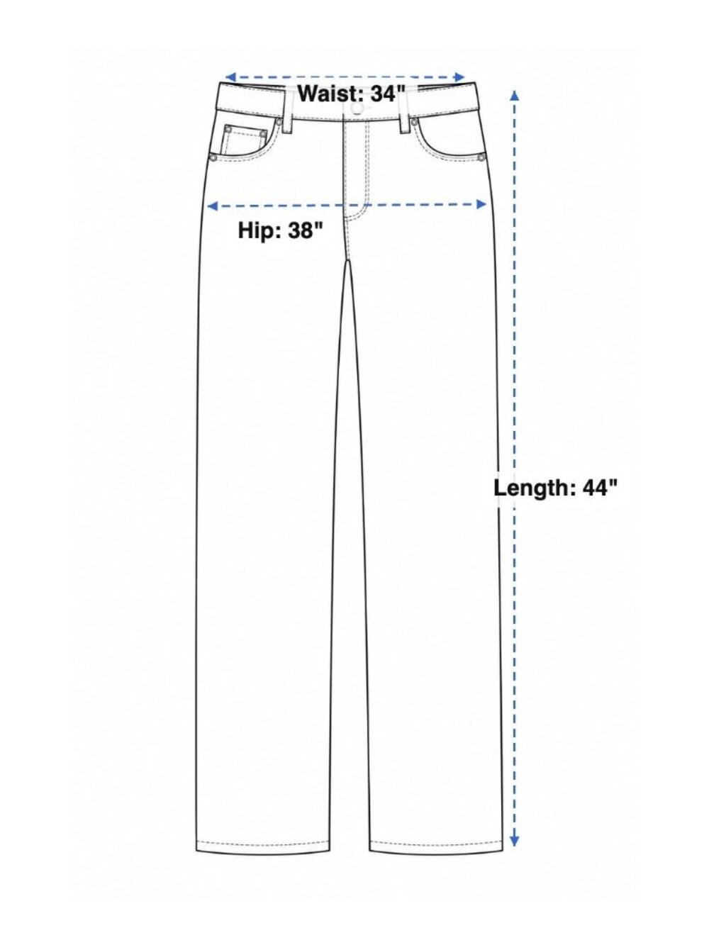 Taller Women's XXL Stretch Bootcut Blue Jeans Casual Denim Pants - Picture 5 of 5